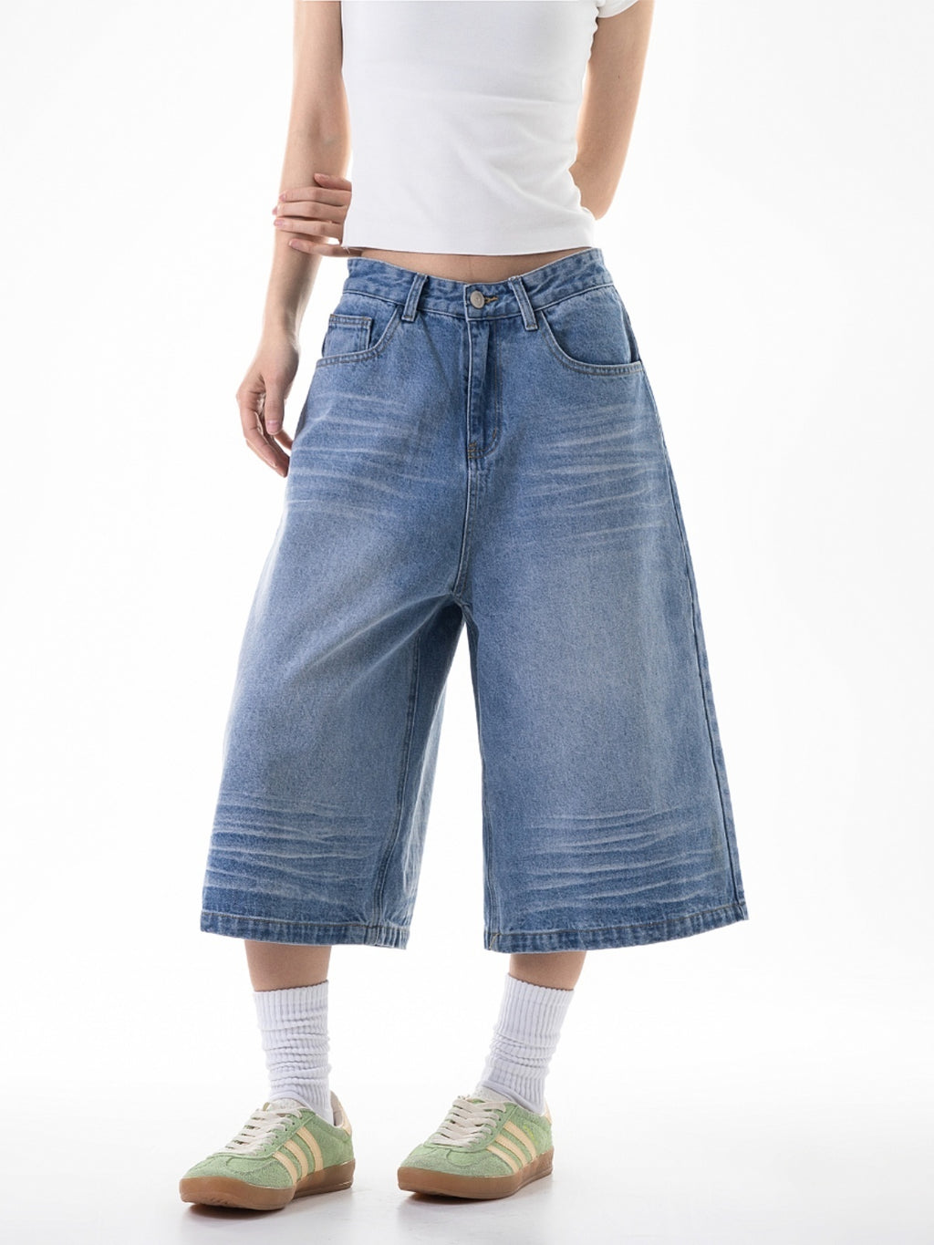 Cropped Loose Straight Casual Jorts