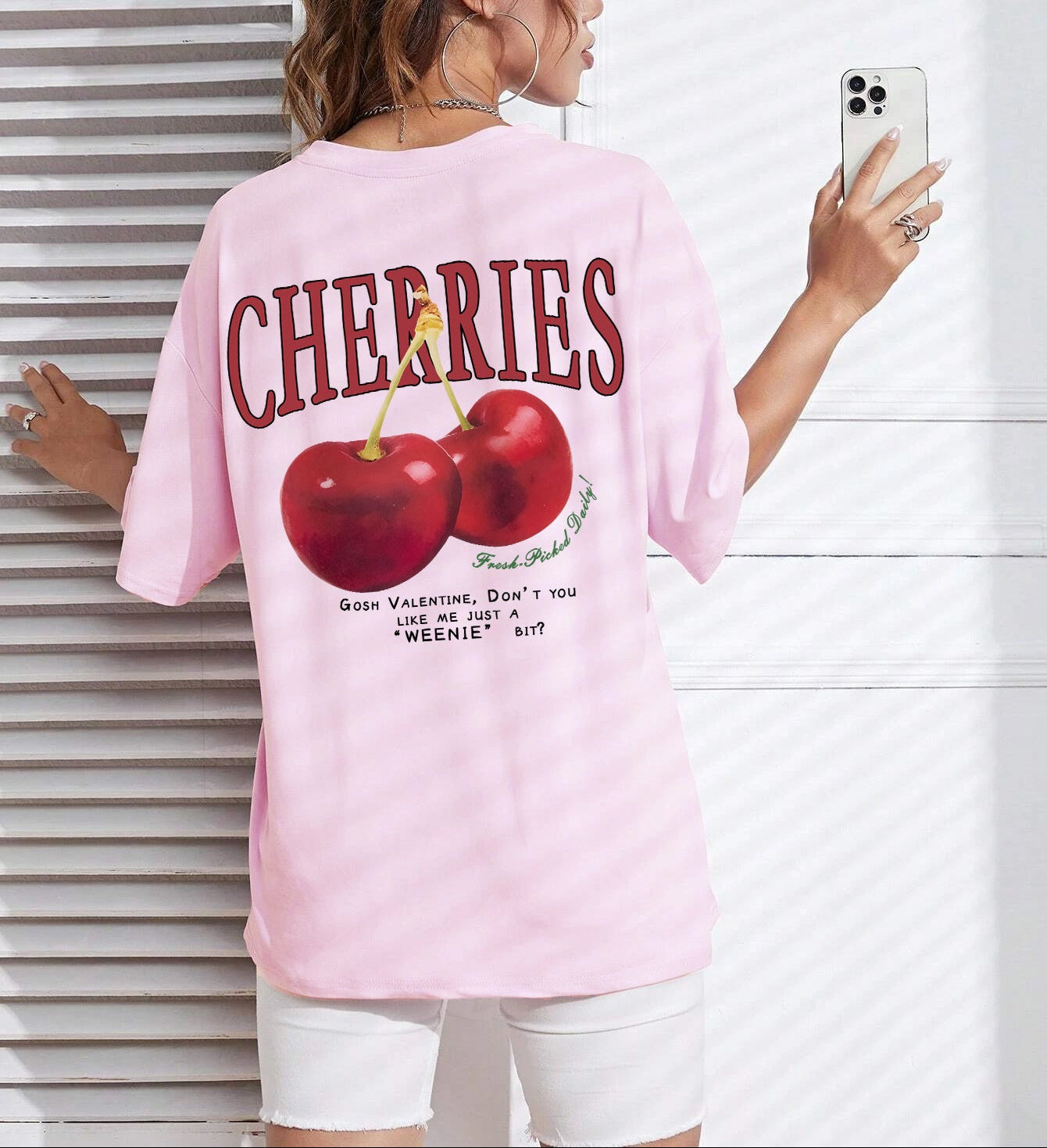 Red Cherries Printed Tees