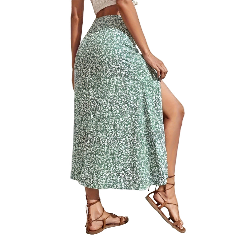 Floral Slit Fairy Skirt