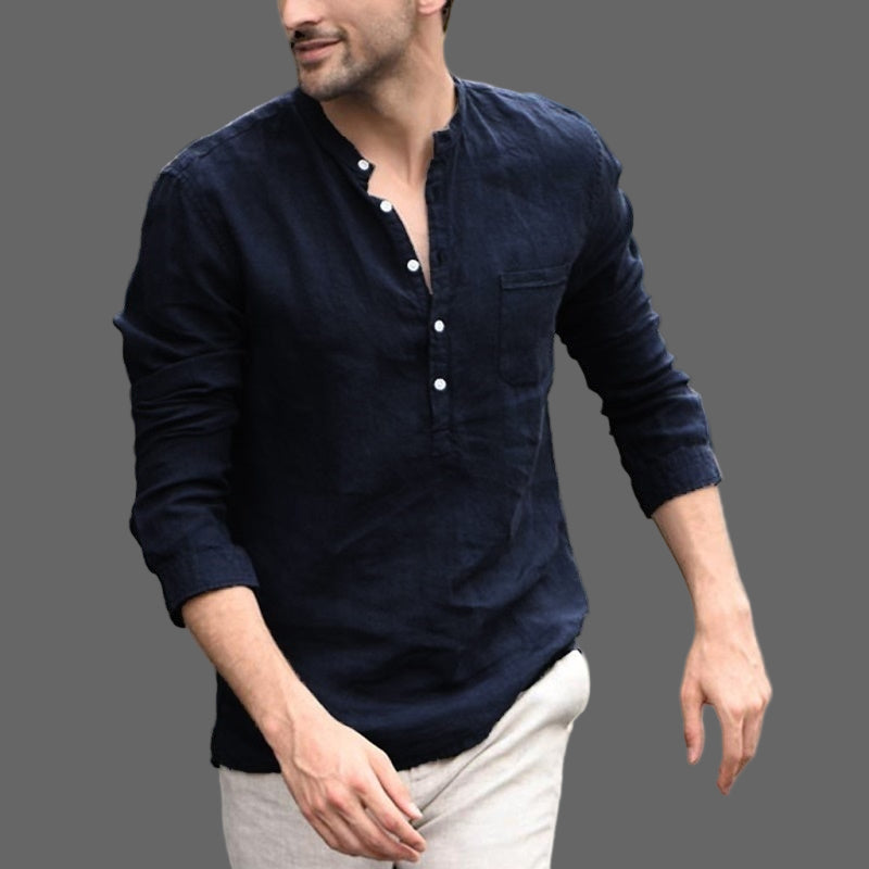 Men Plaid Button Down Polo