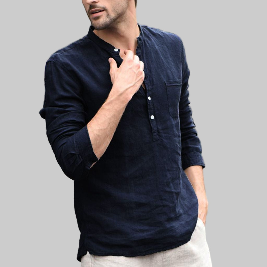 Men Plaid Button Down Polo