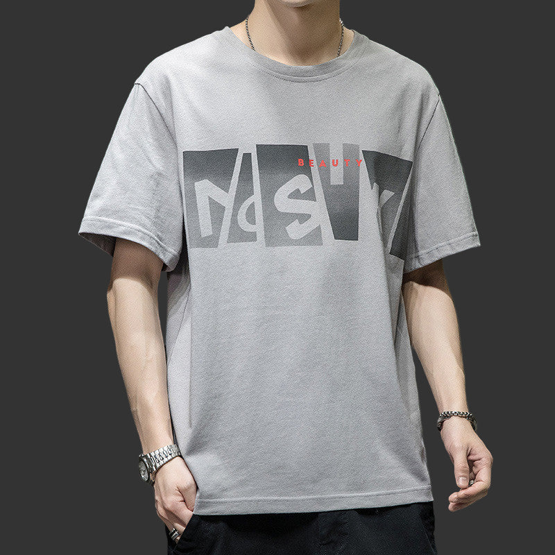 Letters Print Loose T-shirt