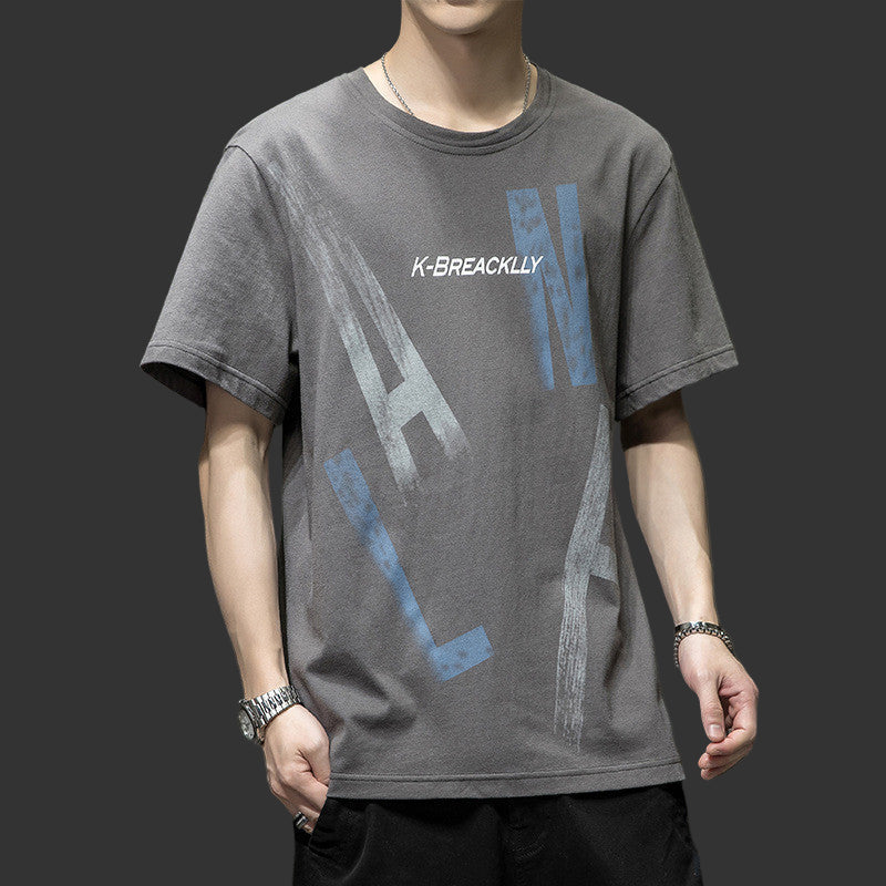 Letters Print Loose T-shirt