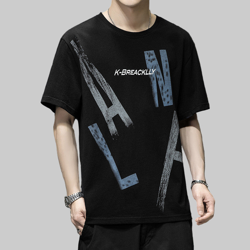 Letters Print Loose T-shirt