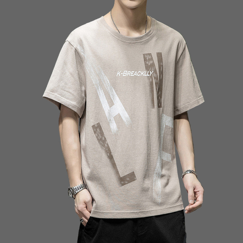 Letters Print Loose T-shirt