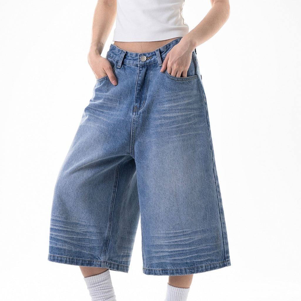 Cropped Loose Straight Casual Jorts