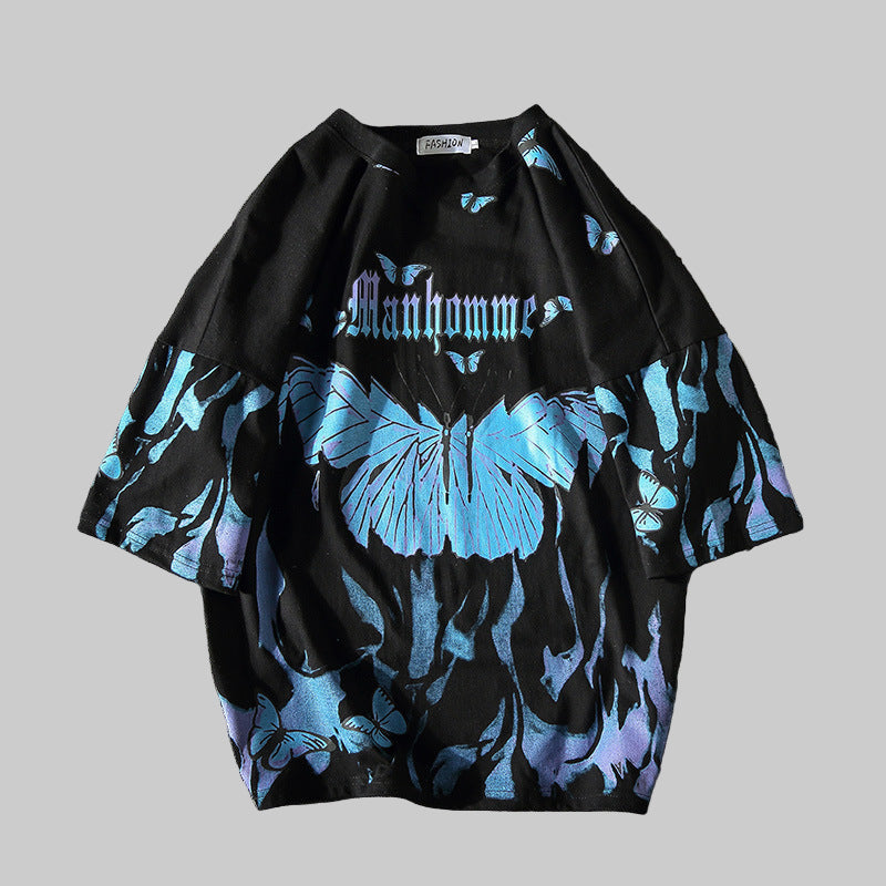 Butterfly Japanese Loose T-shirt