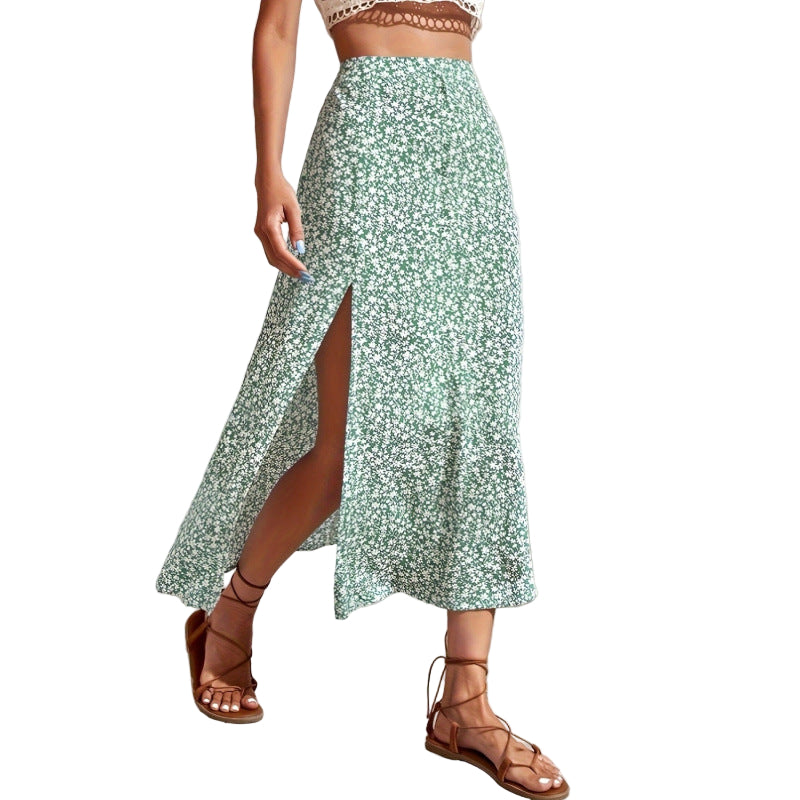 Floral Slit Fairy Skirt