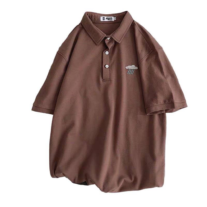 Baggy Short Sleeve Polo Shirt