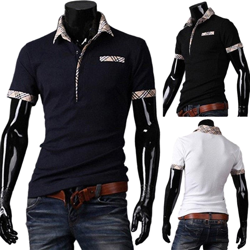 Men's Summer Collared Polo Shirt