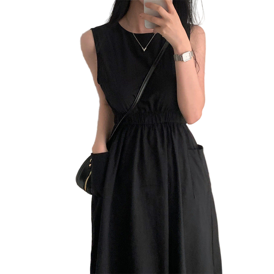 Pocket Sleeveless Vest Dress