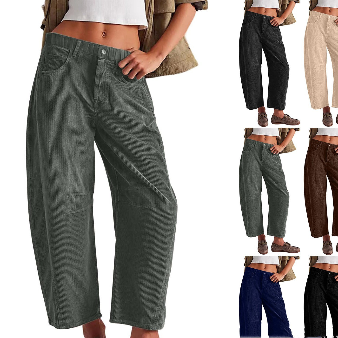 Corduroy Loose Trousers