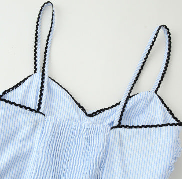 Stripes Sleeveless Sling Dress