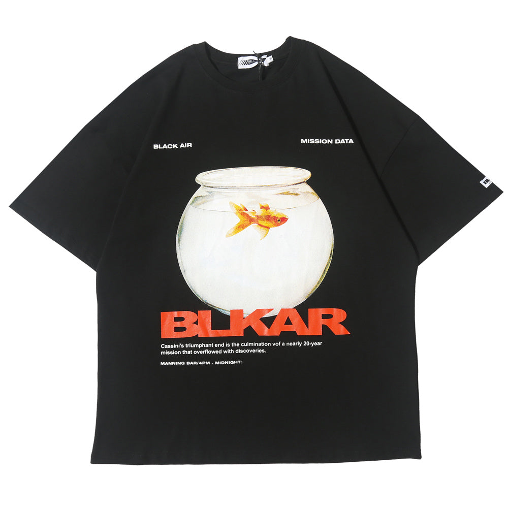 Aesthetic Goldfish Print T-shirt