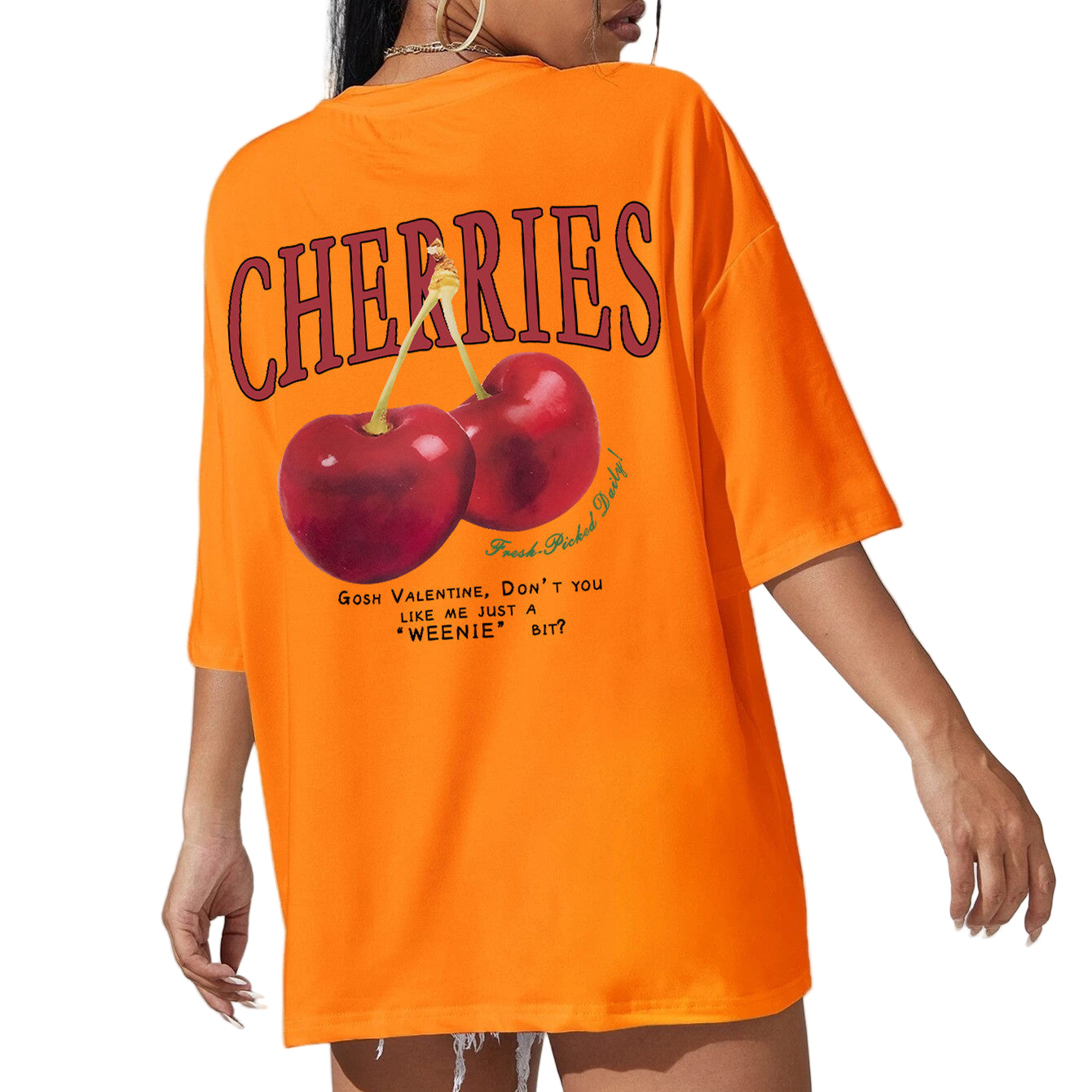 Red Cherries Printed Tees