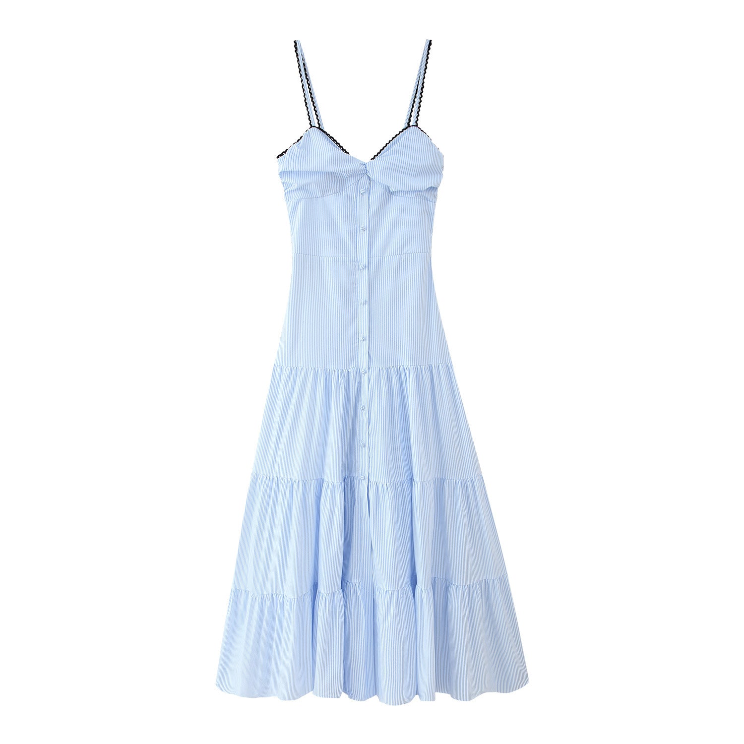 Stripes Sleeveless Sling Dress