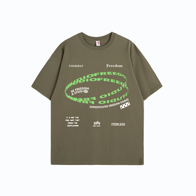 "Sophisticated Freedom" Print T-shirt