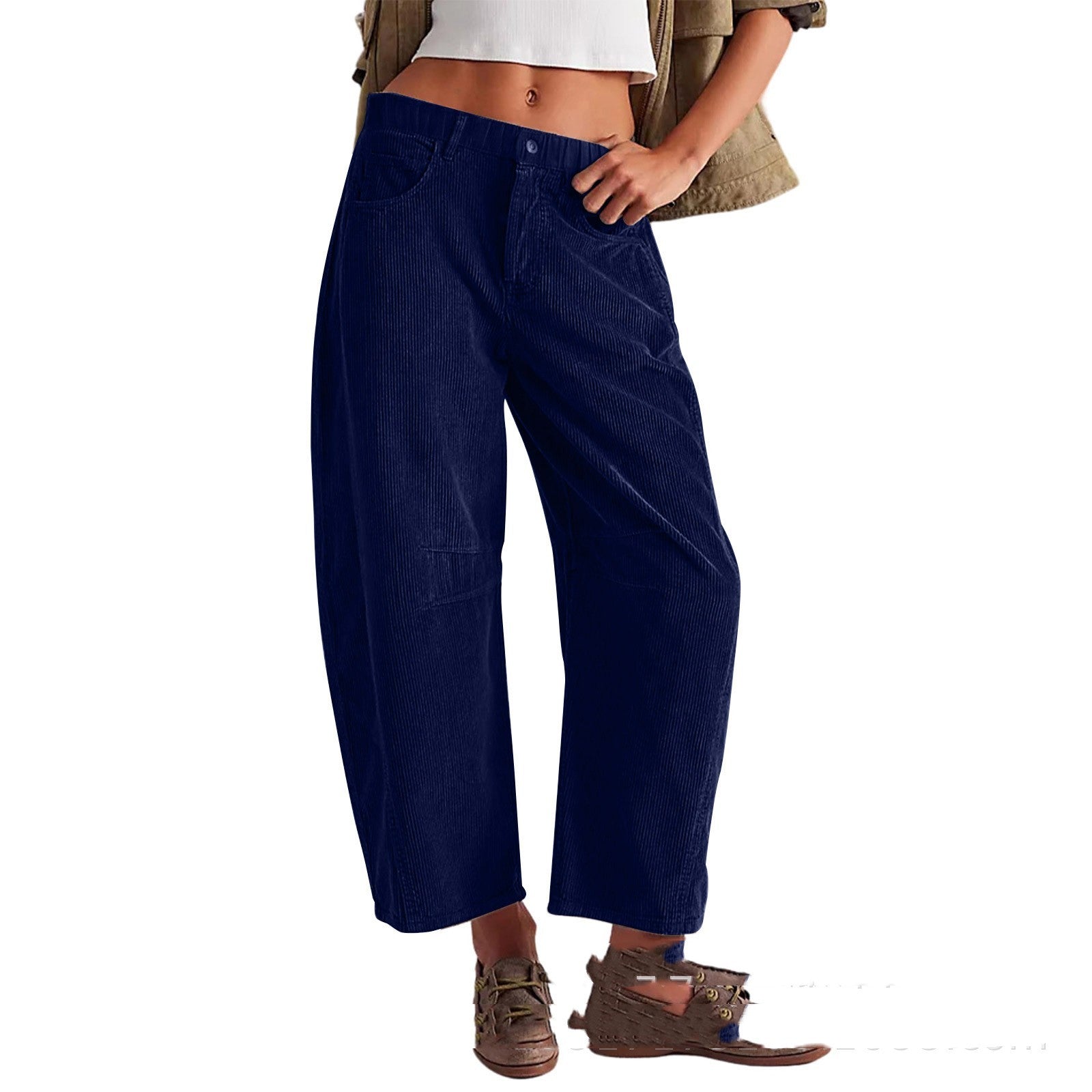 Corduroy Loose Trousers